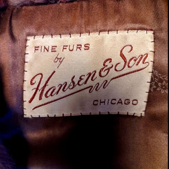 Vintage 50s 60s Hansen & Son Fine Furs Chicago Mink Cape‎ Stole Caplet - Picture 3 of 16